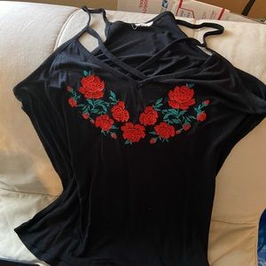 Rose tank top